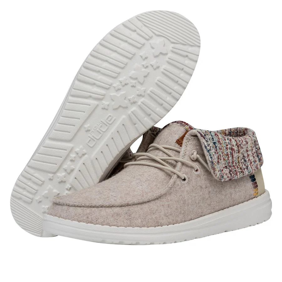 Wendy Fold Baja Boot - Cream Multi