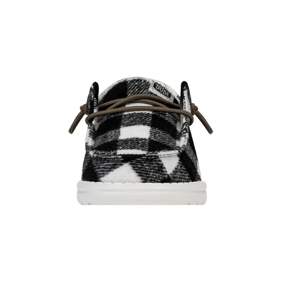 Wendy Youth Buffalo Plaid - White and Black Plaid