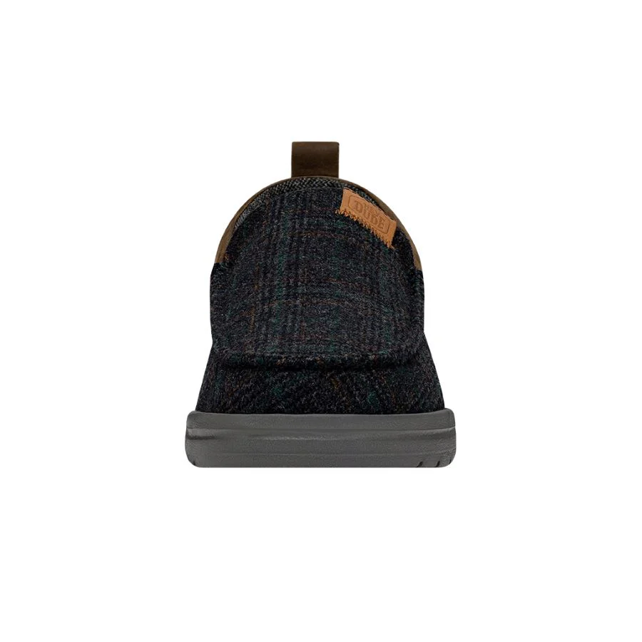Wally Grip Moc Wool - Navy Plaid