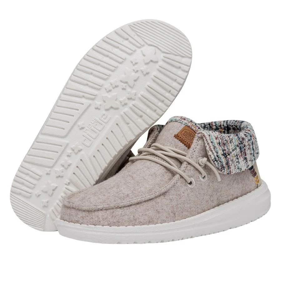 Wendy Fold Youth Baja Boot - Cream Multi