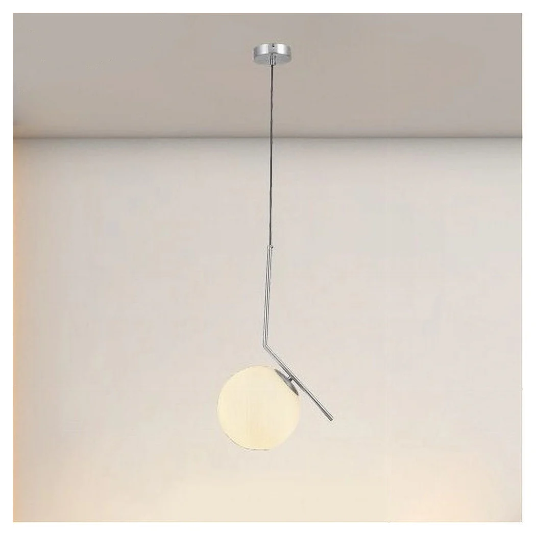 Colgante Araña E27 Plata con Esfera de vidrio moderna MINIMO 33474