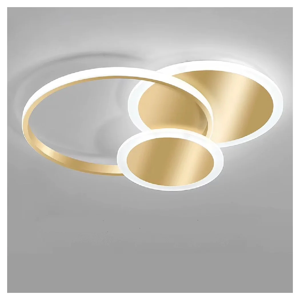 Círculo LED LED LED frío 38 W Leche de techo de oro moderno 50040