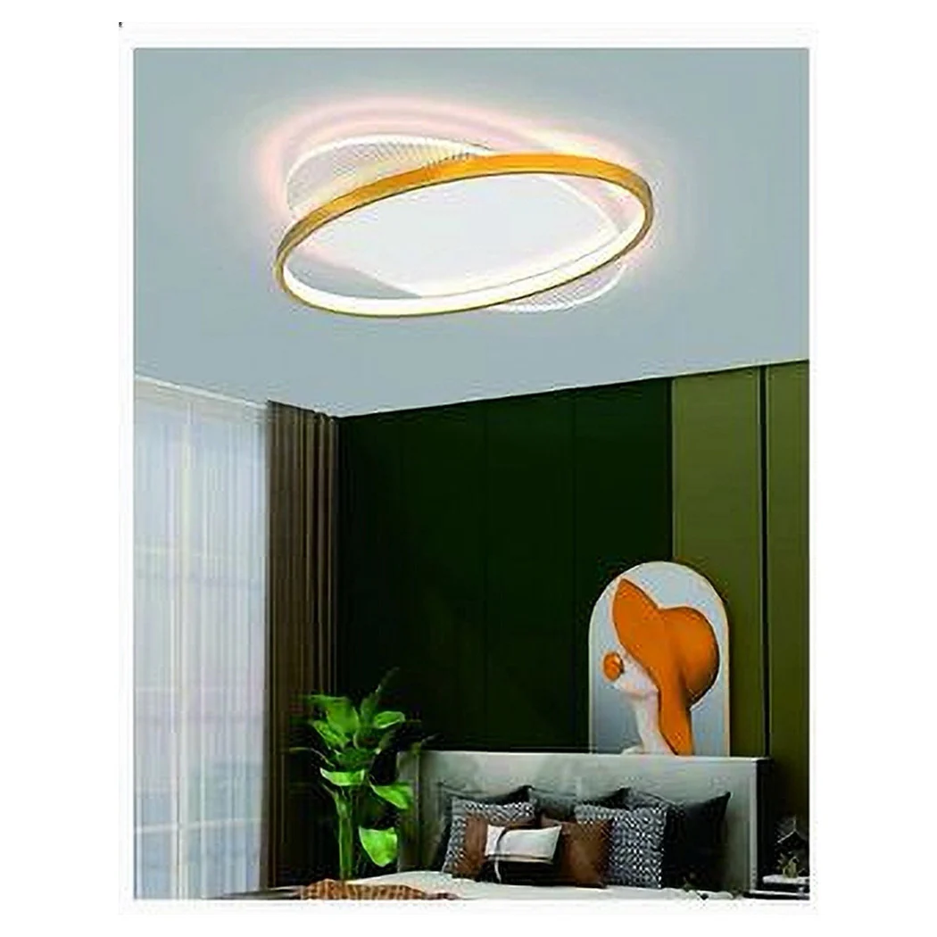 LED LED LED de techo de 28 vatios Redondo Moderno Lámpara de araña de oro Luz fría 71026