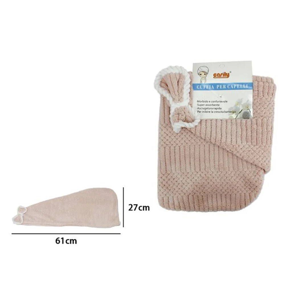 Toalla de auriculares Champú de baño Ducha Secador de pelo Pink 79631