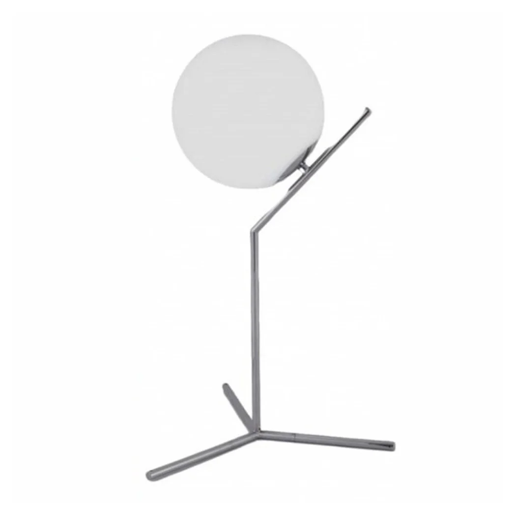 Lámpara de escritorio de rama con esfera E27 plateado luz brillante Minimal Mesa LED 10236