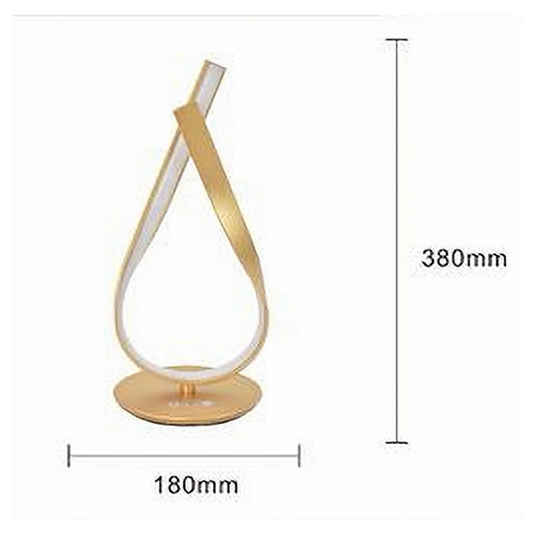 Lámpara de mesa de diseño de diseño de diseño de oro 12W LED trenzado LED 1201212