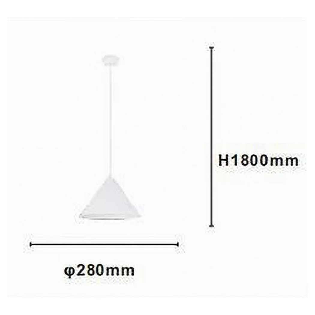 Colgante Araña E27 Hierro Contemporáneo Contemporáneo Pantalla Lámpara blanca Cono 33375