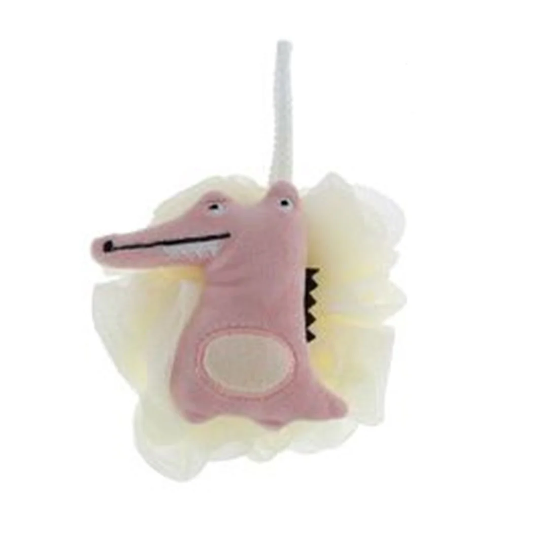 Retina de esponja para bañera de ducha Cuerpo de cuero de esponja con exfoliantes con plusos de animales 87248