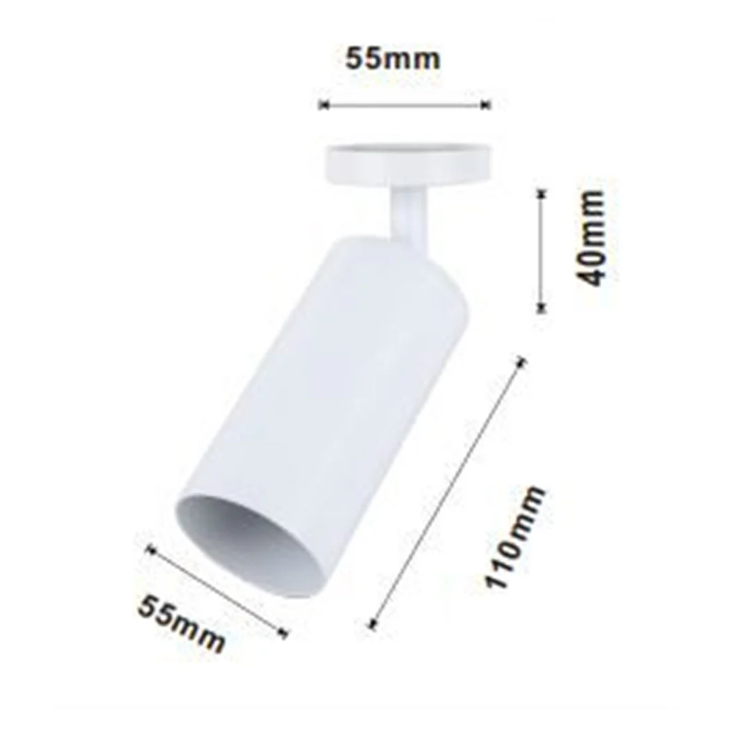 Spotlight blanco GU10 Ataque cilindro de pared de pared Luz de pared IP20 00717