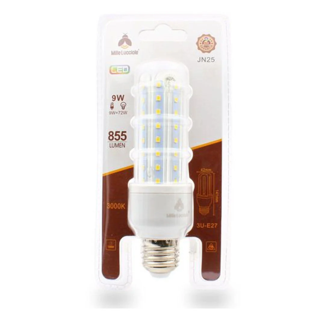 Bombilla LED JN25 Ataque E27 9W 3U Luz caliente 3000K Tubular lineal 855LM 87330