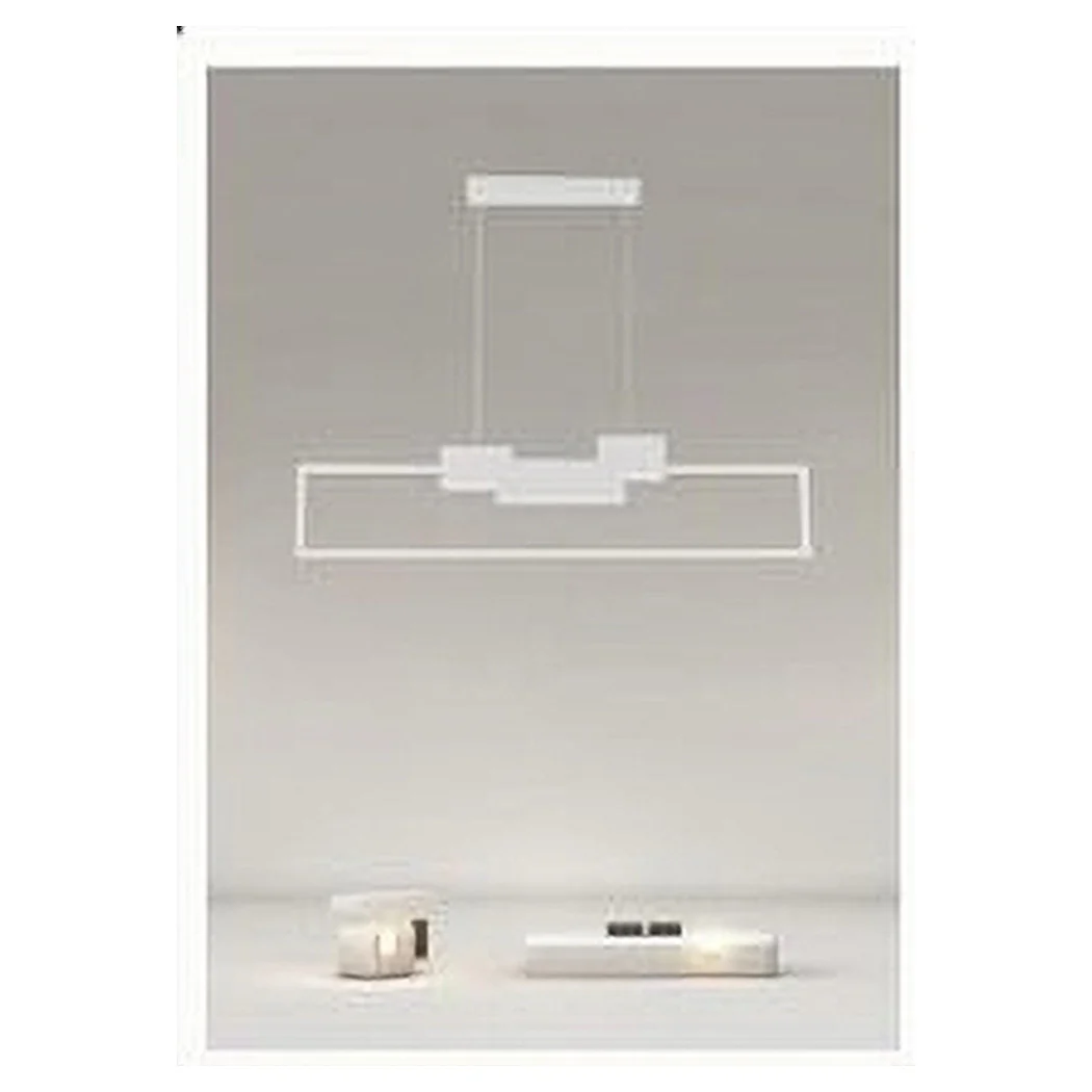 Colgante araña LED 42W Diseño moderno rectangular Luz fría blanca 71578
