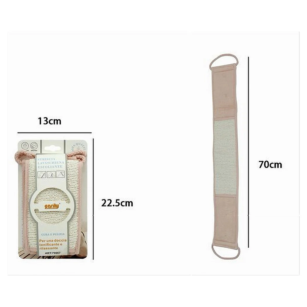 Banda de esponja Esfoliator Wash Bath Strip Ducha Strip trasera Pink Falta 79667