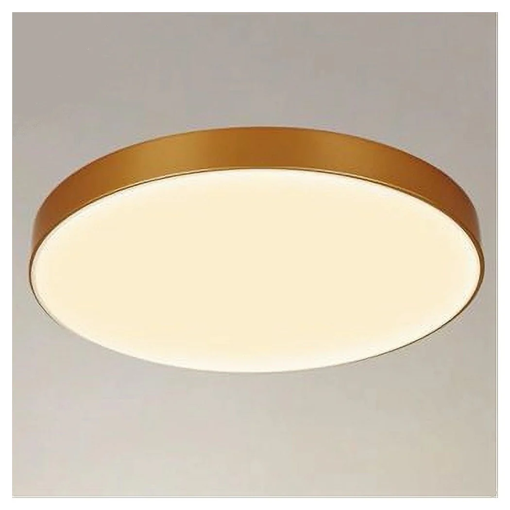 Luz de techo LED 70W lámpara redonda techo oro luz natural lámpara 02584