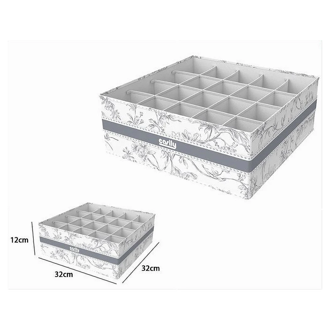 Organizador para el guardarropa 20 compartimentos Guardar cuadro 32x32x12cm Fantasy 87333