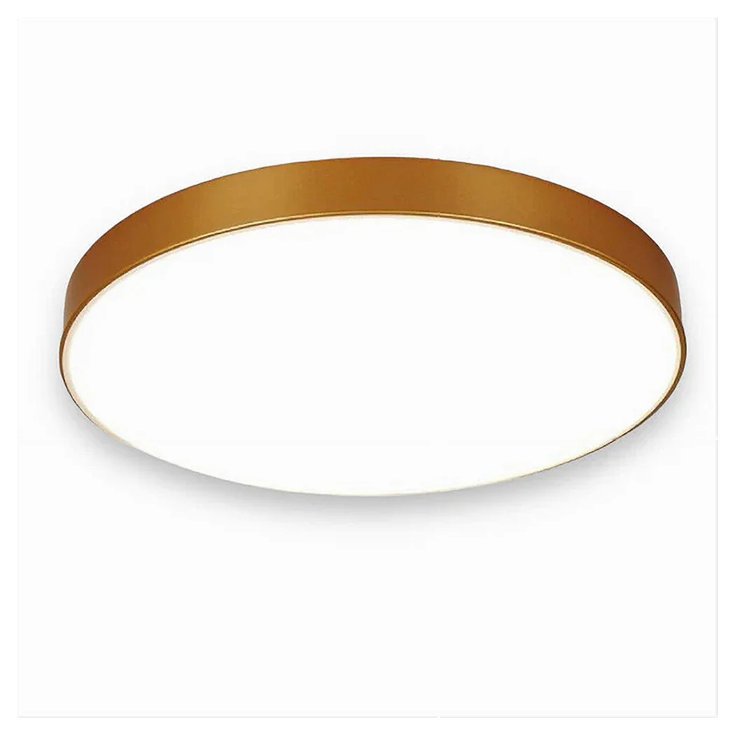 Luz de techo LED 70 vatios Rotonda Lámpara Techo Oro Araña Luz de frío 02577