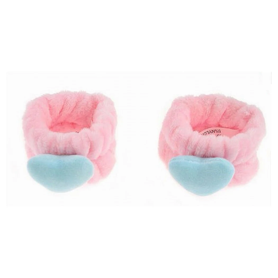 Set 2 PCS Diseño de la banda de la muñeca con el corazón coloreado en 4 colores 10750