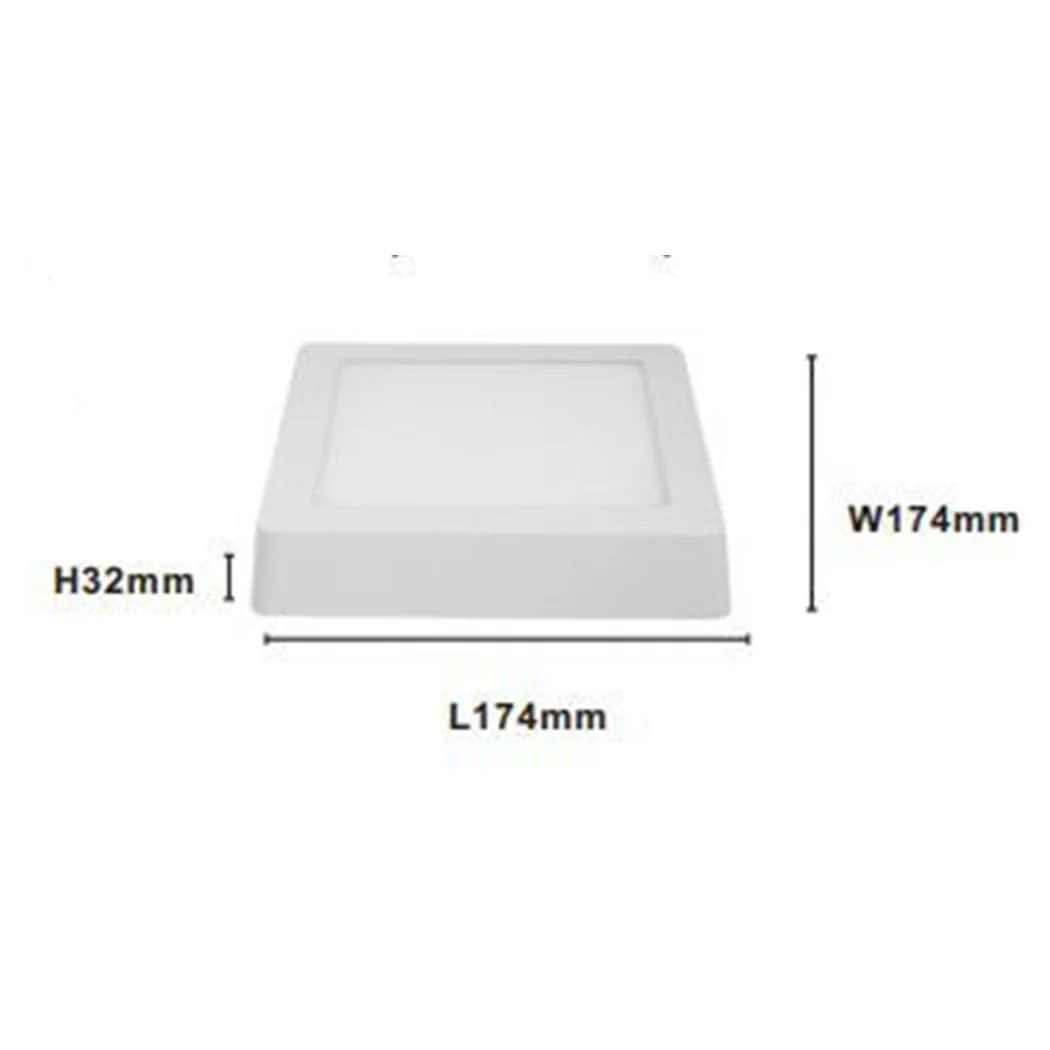 PLAFONIERA LED DA SOFFITT 12W LUCE 3000K-6500K PARETE QUADRATO CON INTERRUTTOR 00175