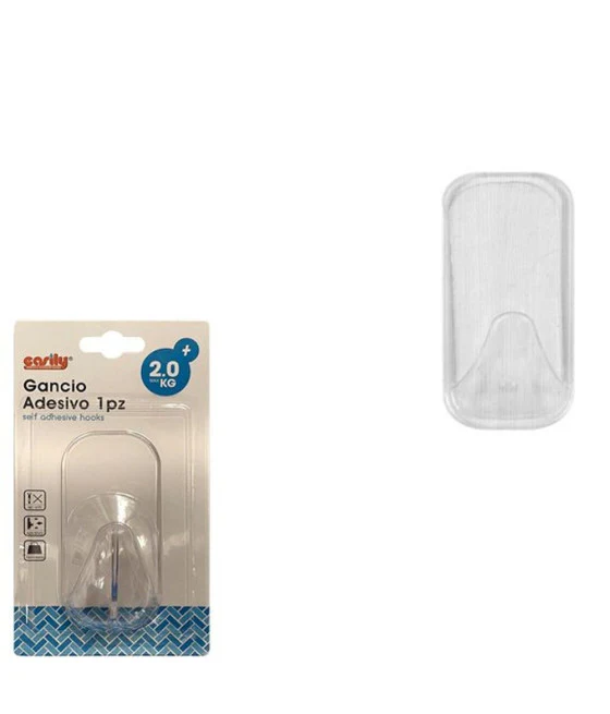 Percha con 3 ganchos Perchas Toalla Baño Rack Hogar Cocina Blanca 59742