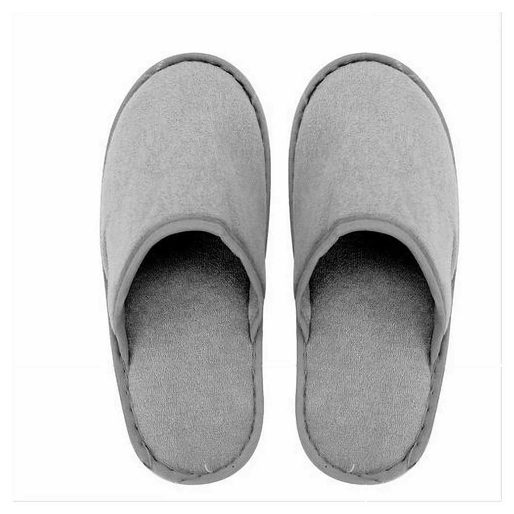 Zapatillas de par zapatillas baño cerrado gris talla 39-45 habitación 79695