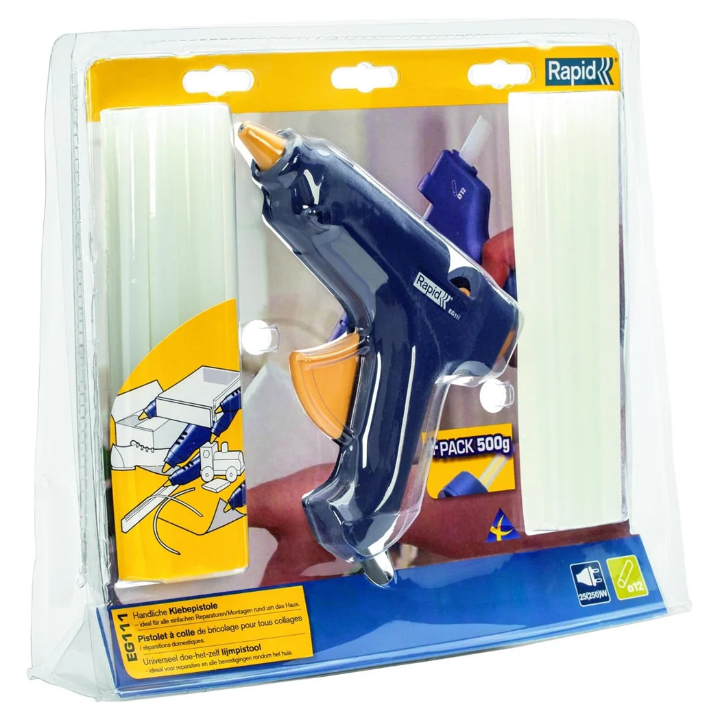 Kit de encolado EG111 + 500 g de pegamento Stick Ø12MM 25W / 120-240 V Protección de la boquilla