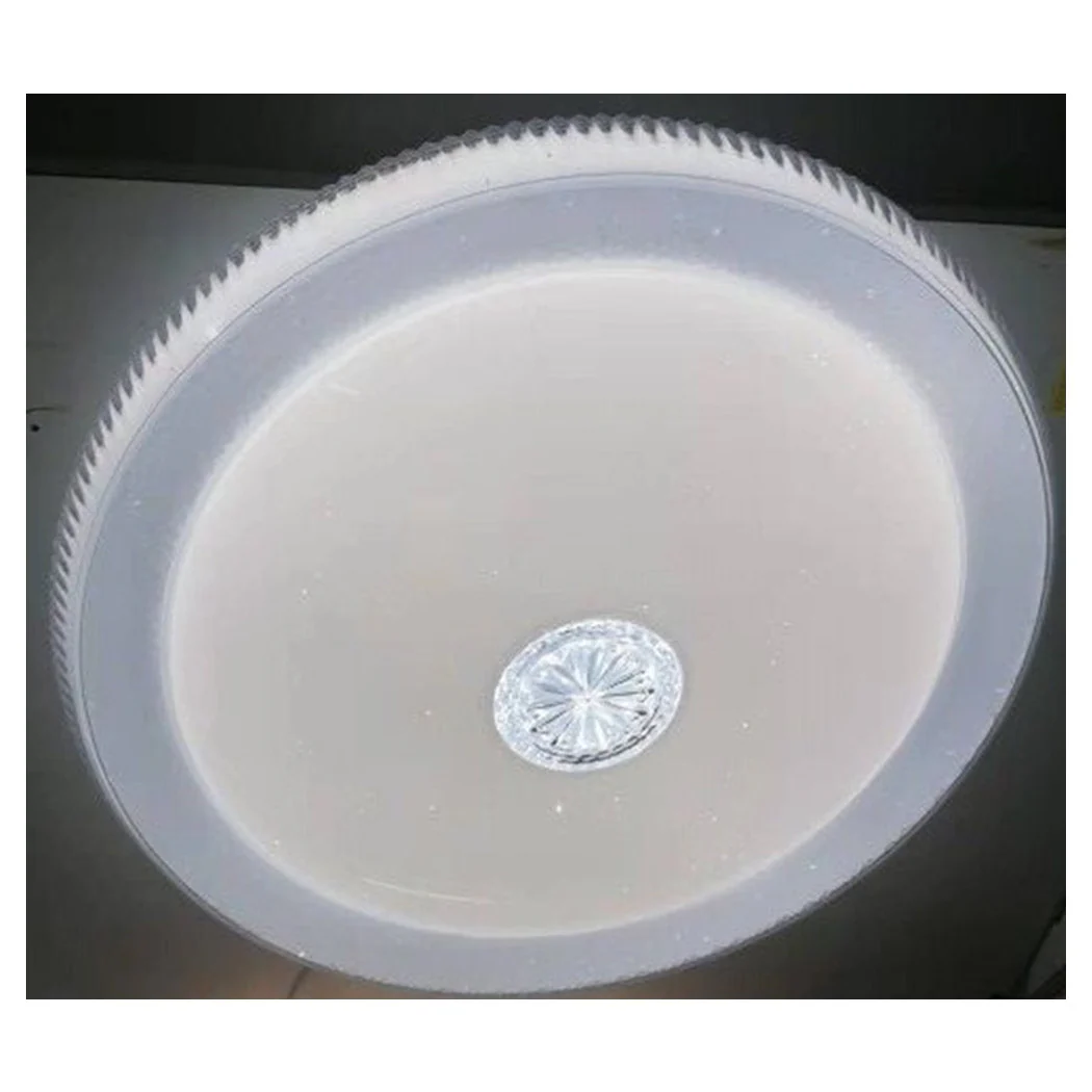 PLAFONIERA CON CENTRAL CRISTAL MODERN 50 CM LED LAMPADARIO LUCE 6500K 08364