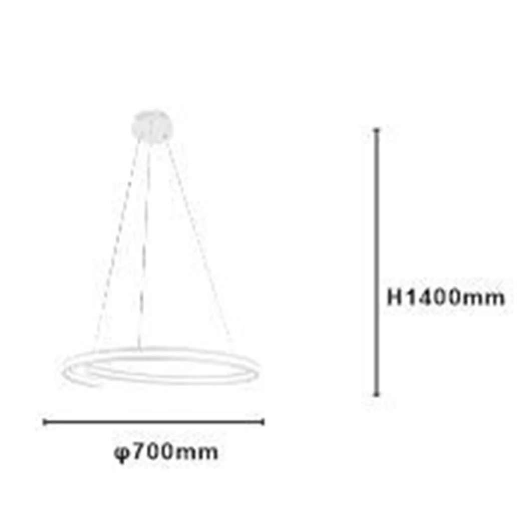 TELEA LED MODERN TO SEMICERCHIO 100W TO SOSPENSION LUCE 6500K 70CM BIANCO 33429