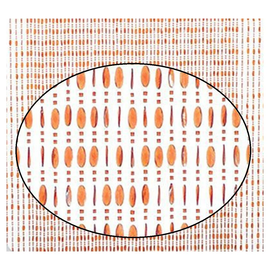 Tienda de mosswing con cables Beads Brown PVC 100x220 cm Decoración TPL10 017330