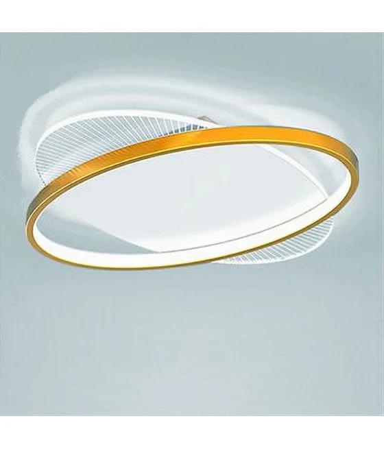 LED LED LED de techo de 28 vatios Redondo Moderno Lámpara de araña de oro Luz fría 71026