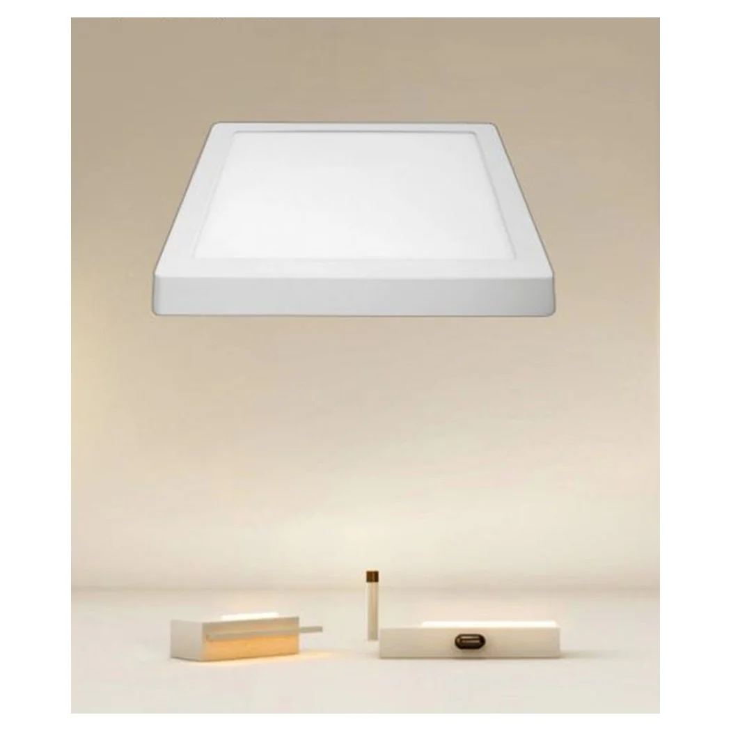PLAFONIERA LED DA SOFFITTE 24W LUCE 3000K-6500K PARETE QUADRATO CON INTERRUTTOR 00199