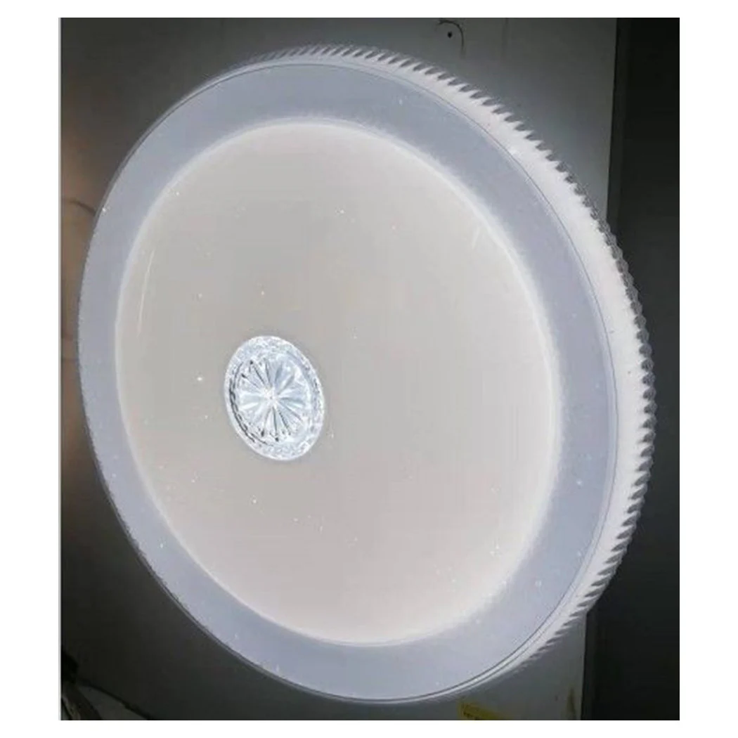 PLAFONIERA CON CENTRAL CRISTAL MODERN 40CM 50W LED LUCES 6500K 80404
