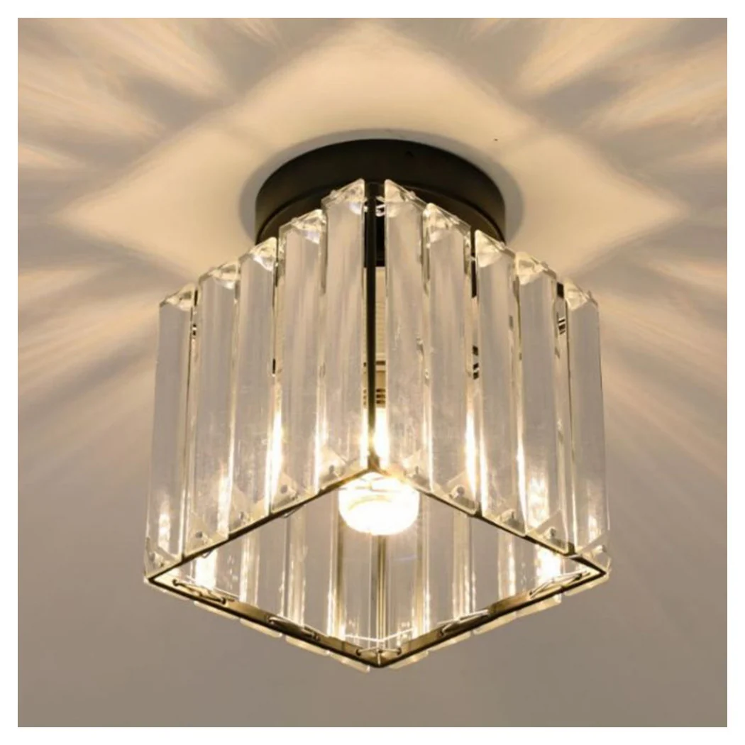 Techo Techo Cubo Cube Cubo Negro E27 Ataque en Crystal Elegant Design