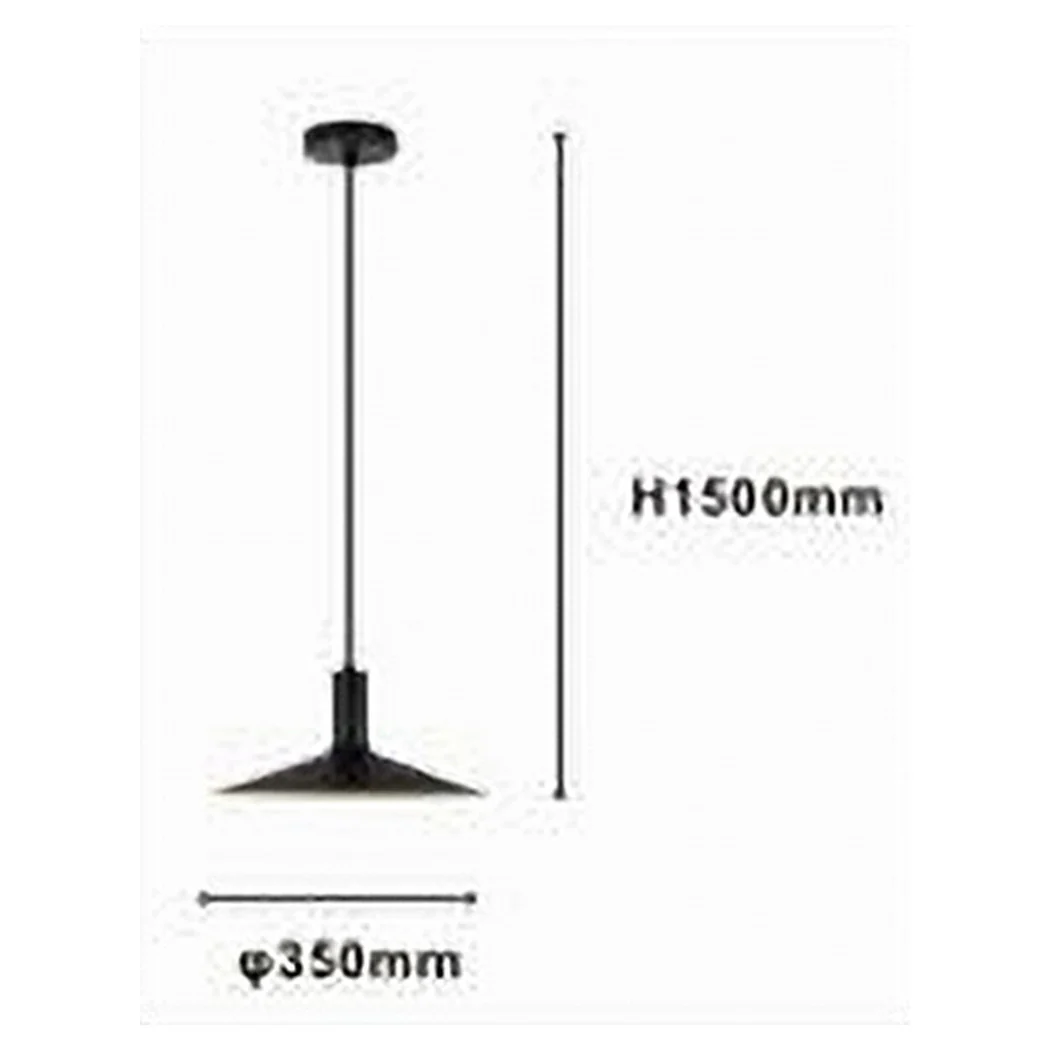 Araña colgante moderna con pantalla cónica en oro negro E27 33818