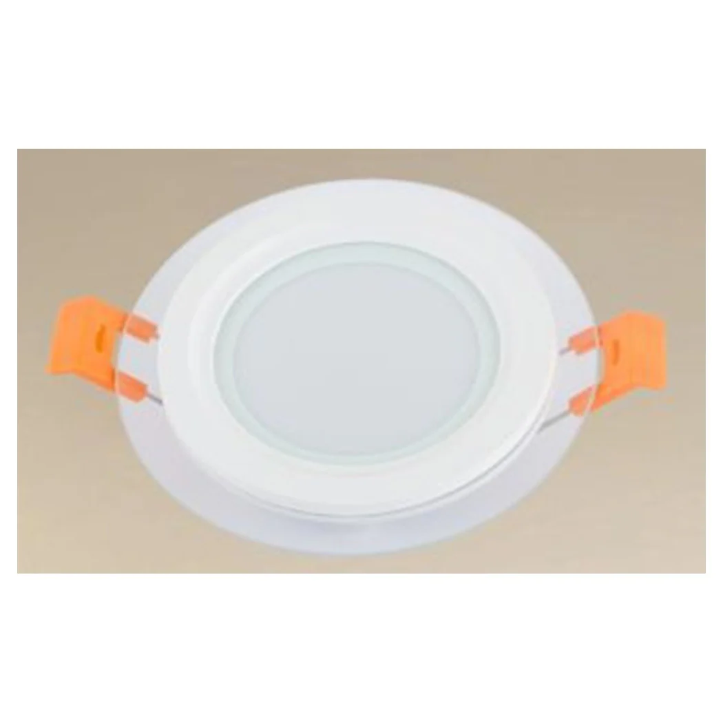 PLANDA LED DE INCASSO LUCE 3000K-6500K 6W TONDO AM-CR-6 CON TRANSPARENT BORD 00625