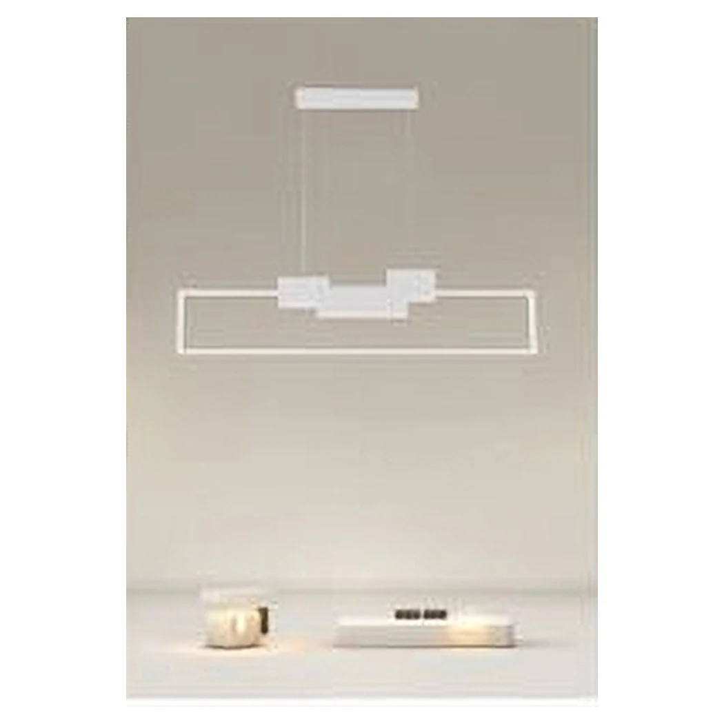 Colgante araña LED 42W Diseño moderno rectangular Luz fría blanca 71578