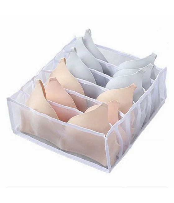 Organizador para el vestuario 6 compartimentos en la venta de ropa interior de tela 59977