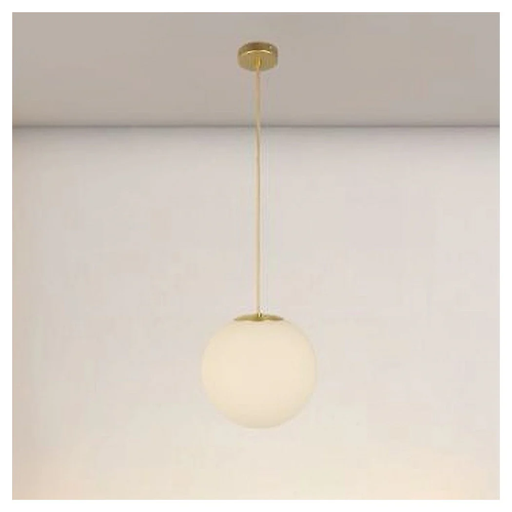 Araña de suspensión de oro con bola de cristal blanca E27 Minimal Minimal 33504