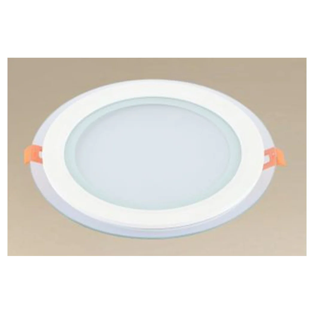 LED PANEL INCASSO LUCE 3000K-6500K 18W TONDO AM-CR-18 CON BORD TRANSPARENT 00656