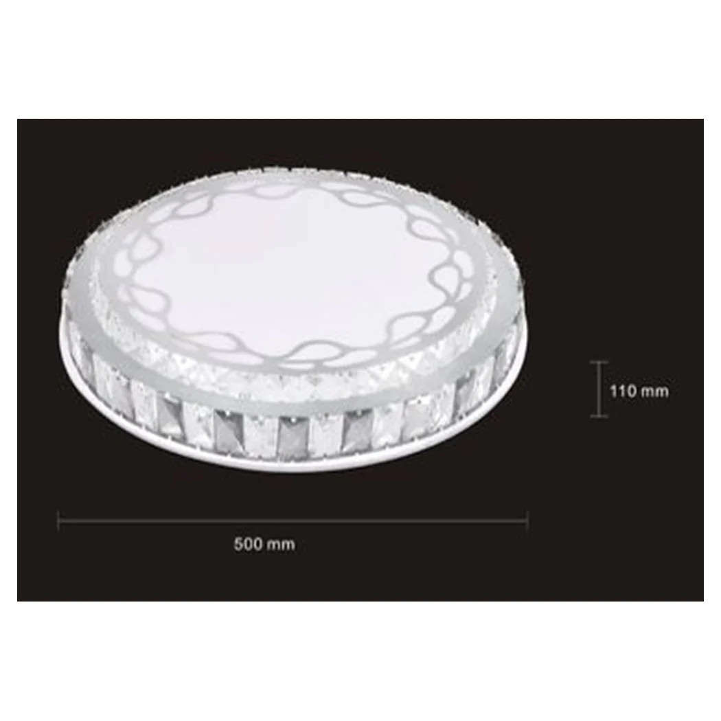 Luz de techo de techo 65W Ø50 cm LED Cristales en capas Decoración Abstracto Luz de frío 33904
