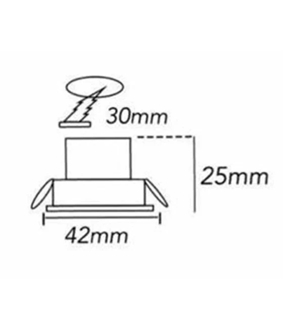 LAMPADA 12W LED 6500K DISCO Ø23CM CON BIANCO 32989