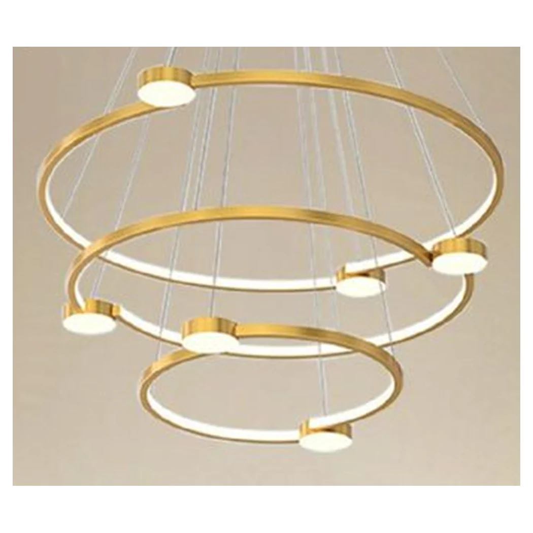 LED 96W 3 CERKS CON TELECOMANDO DESIGN MODERN ORO 71149