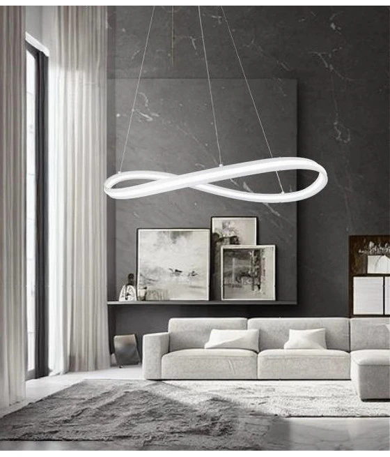 Lámpara de suspensión ligera de lámpara de luz 100W FIOCCO moderna Lámpara de suspensión de 100W 6500K 73382