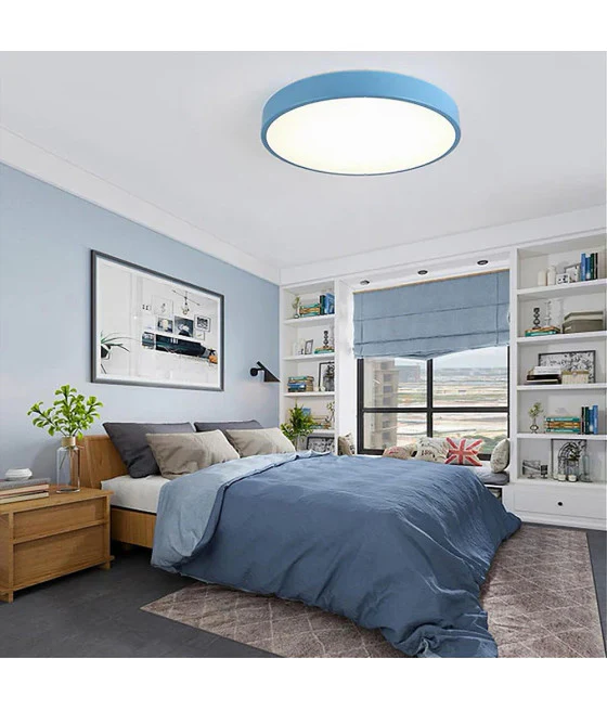 PLAFONIERA LED DA SOFFITT 12W LUCE 3000K-6500K PARETE QUADRATO CON INTERRUTTOR 00175