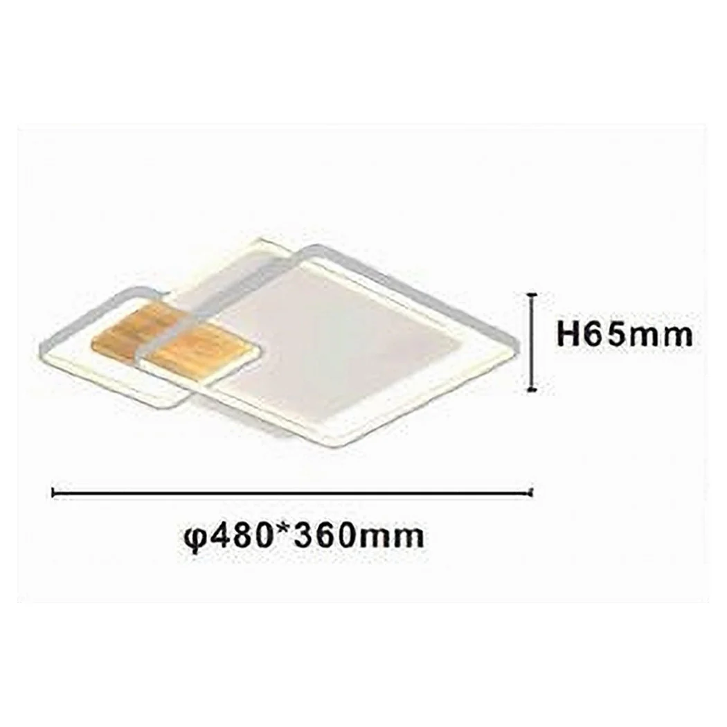 Luz de techo LED 40W cuadrado blanco araña moderna luz natural luz natural 70852