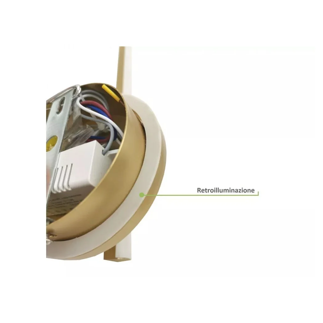 Luz de pared LED 13 vatios Lámpara de oro ajustable lineal Luz fría 50391