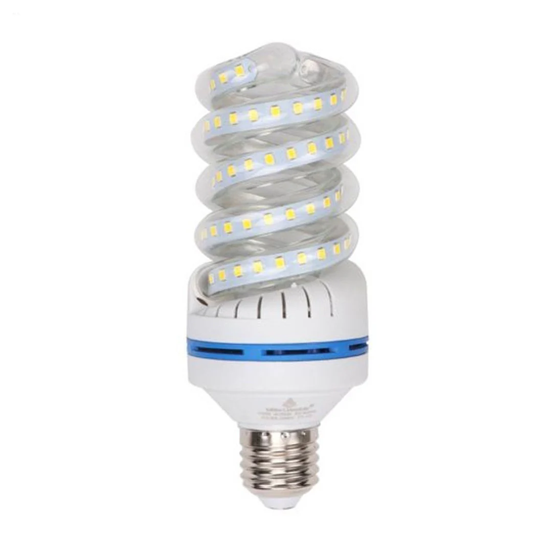 Bombilla LED E27 30W 2850LM TORTIGLIONE VORTEX ESPIRAL CUERTE FRÍO CALIENTE
