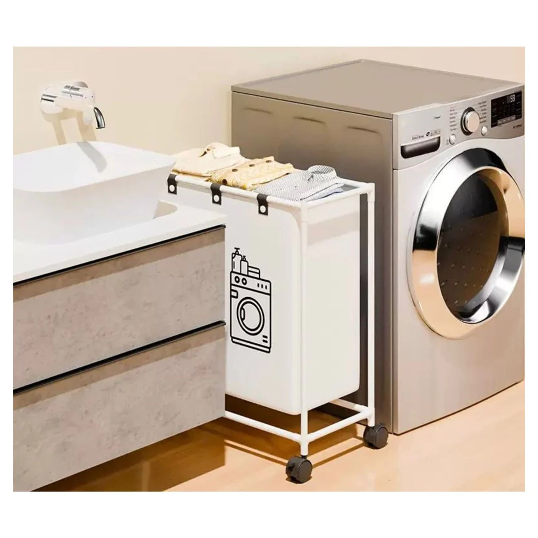 Cesta de lavandería para lavandería con compartimentos Organiza telas de ropa