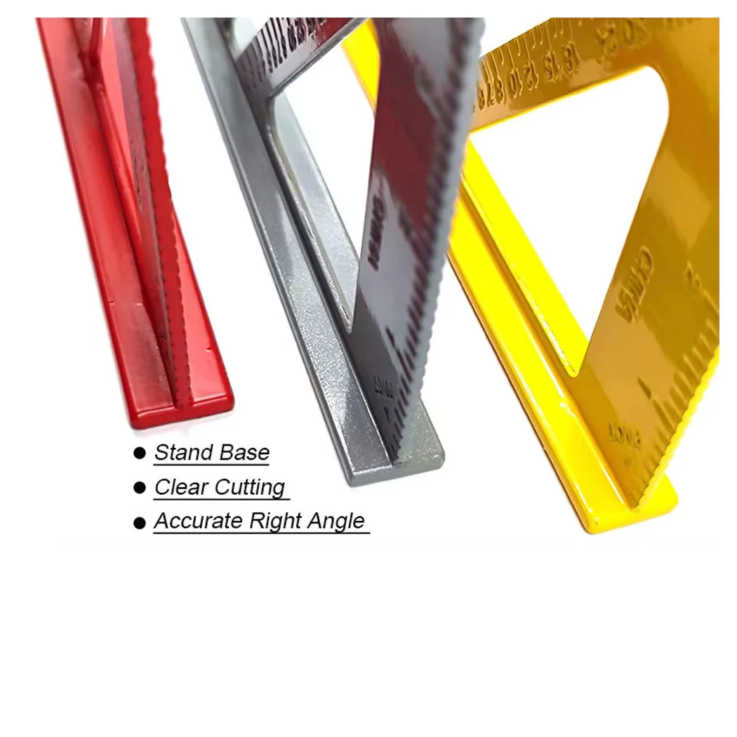 Equipo de plástico de triángulo de 7 pulgadas de 18 pulgadas de 18 pulgadas de 18 pulgadas para carpintero