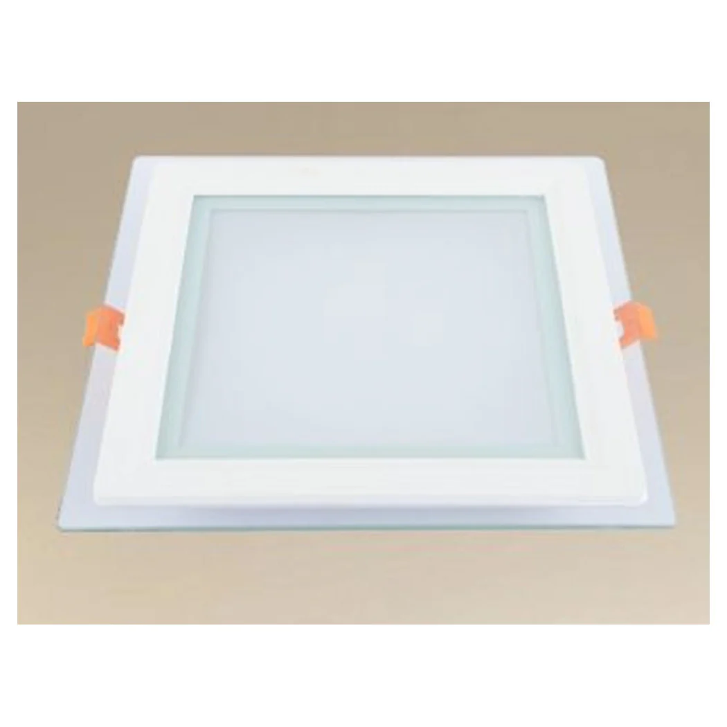 LED PANNEL INCASSO LUCE 3000K-6500K 18W QUADRATO AM-CS-18 CON TRANSPARENT BORD 00694