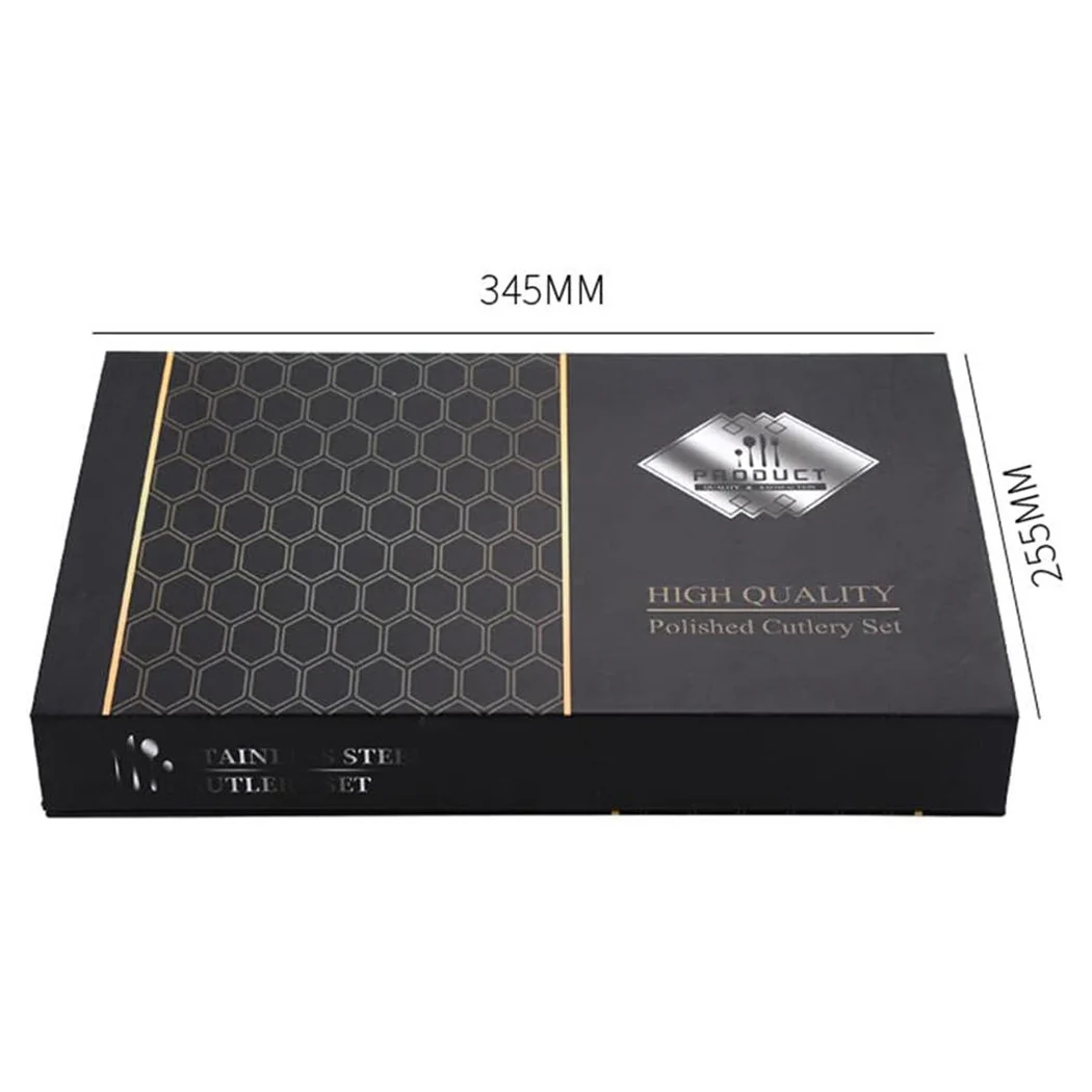 Conjunto de cubiertos 24pcs Steel Mirso-Mircor Mirso Pulido Pulido de Polido Servicio de cocina para 6