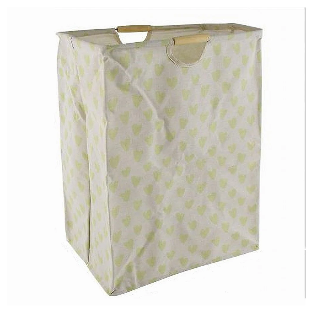 Cesta de la puerta Ropa de cama Amarillo Corazones Contenedor Paños sucios Resellable 10620